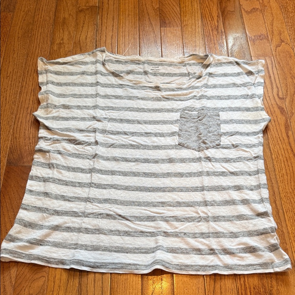 J. Crew 100% Linen Tee